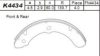 ISUZU 5871000740 Brake Shoe Set